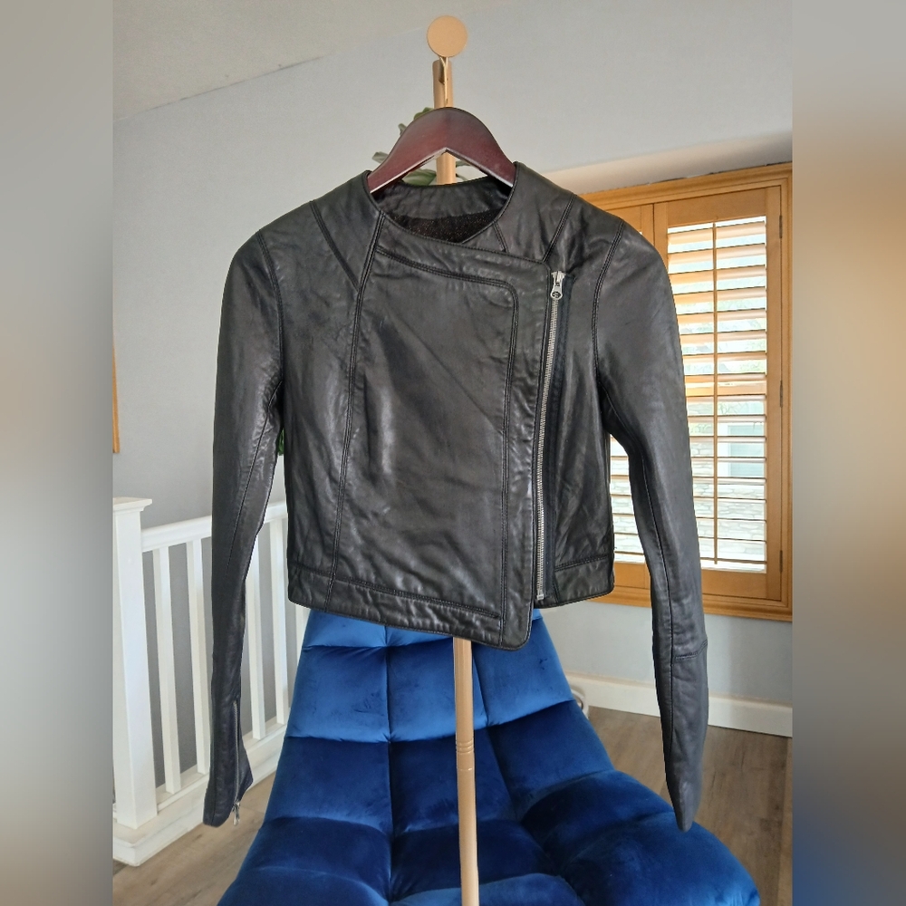 LAmade Leather Jacket in Black. Size XS